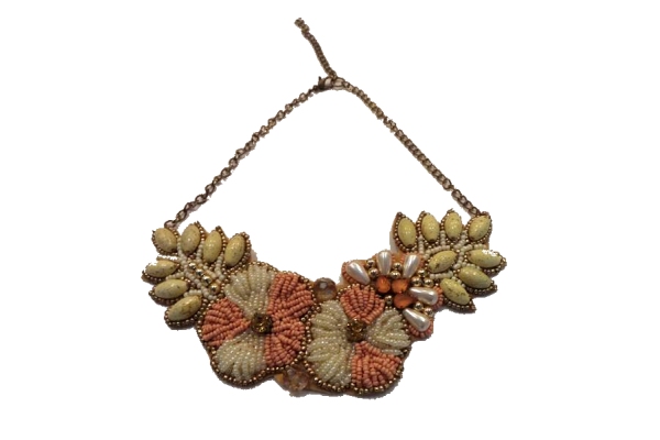 Flower Bib Necklace